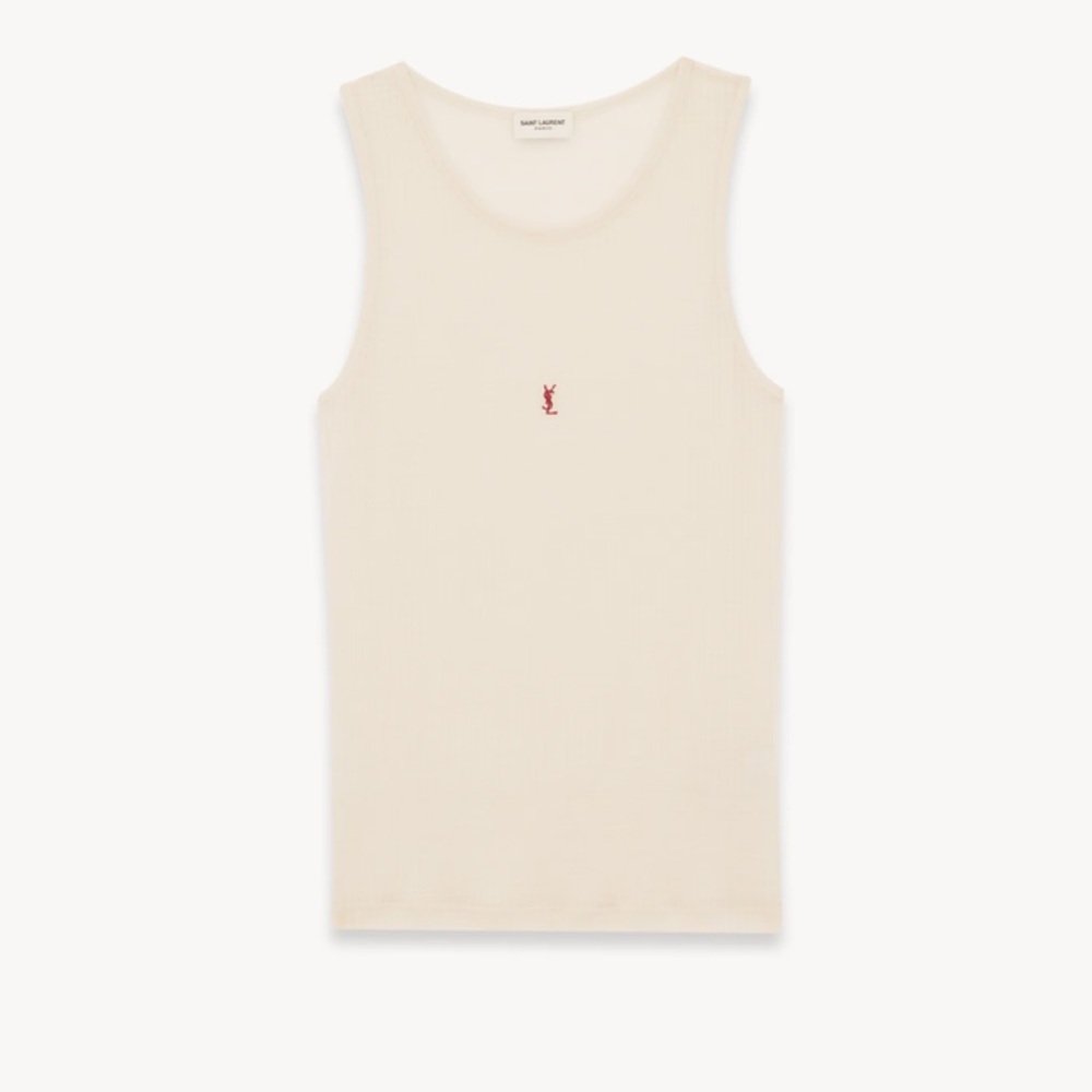 Saint Laurent Cassandre tank top